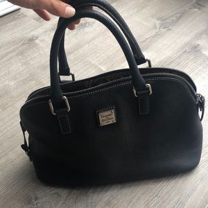 Dooney & Burke black leather handbag